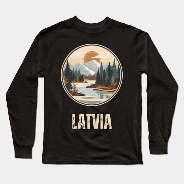 Latvia Long Sleeve T-Shirt by Mary_Momerwids